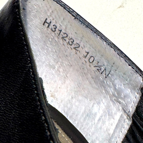 Ros Hommerson Cynthia 10.5 N Vintage Style Black Leather Pumps - Picture 9 of 12